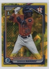 2024 Bowman Sapphire Edition Chrome Prospects Yellow 42/75 German Ramirez 0uh1