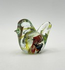 Miniature Studio Art Glass Bird Ornament Paperweight Hand Blown