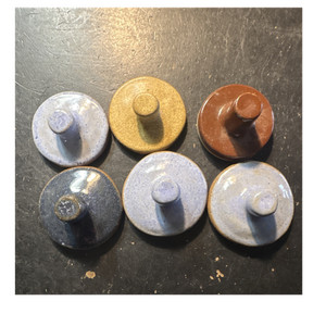 Ceramic Cookie Stamps Set of 6 Tractor Heart Angel Church Butterfly House