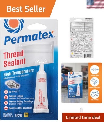 Versatile High Temperature Thread Sealant (6 ml) - Perfect for Tough Conditions