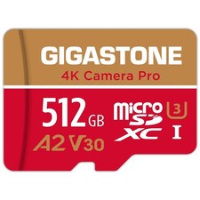 512GB Micro SD Card, 4K Camera Pro, A2 V30, R/W 150/120 MB/s