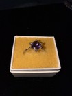 VINTAGE AMETHYST RING SIZE 7 BEAUTIFUL LADIES GIFT NO MARKS — photo 1