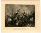 ATTACK ON FORT WAGNER, 54th Massachusetts Black Troops Civil War, Engraving 9924