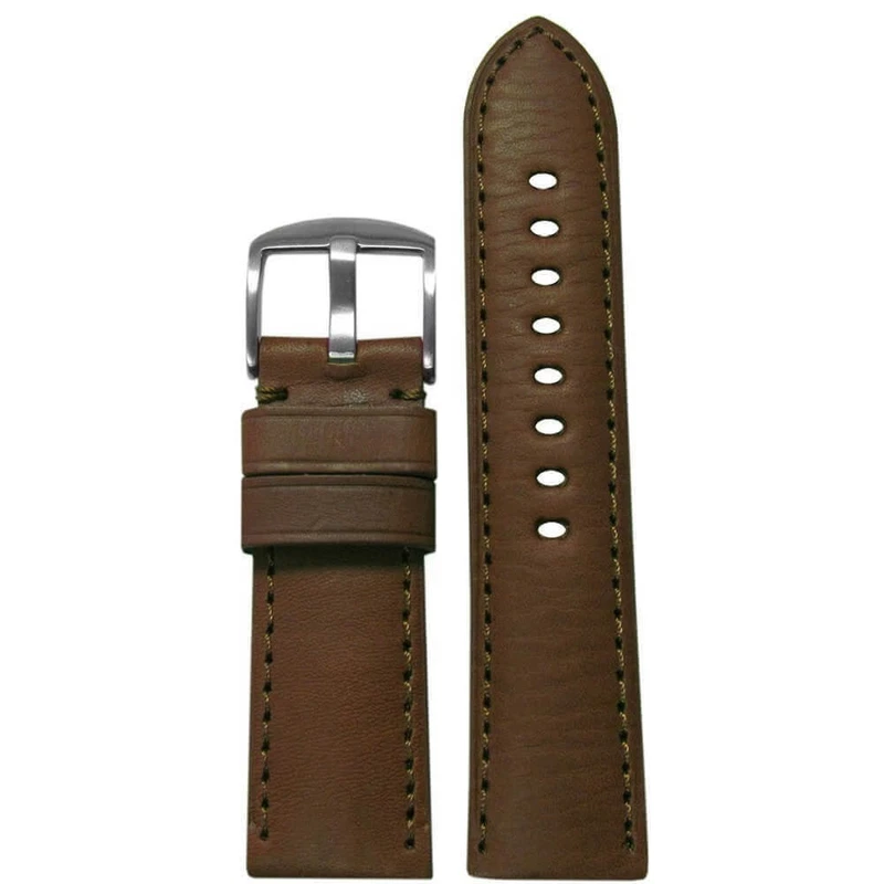 Panatime brown calf padded watch band