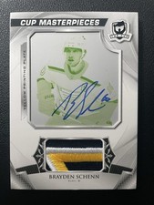 20-21 The Cup Hockey [1/1] Dual-Sided Printing Plates Auto Patch Brayden Schenn