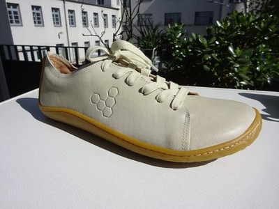 VIVOBAREFOOT ADDIS MEN Herren Schuhe Barfußschuhe Leder Creme Gr.42 Neu