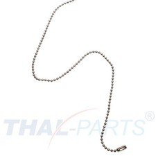 100 St&uuml;ck Kugelketten 1,5mm x 150mm Silbern mit Verschluss Kugelkette Kette