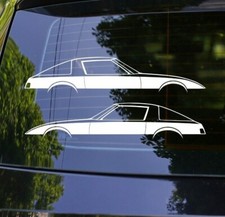 2x Sports Car Silhouette Decal Stickers For Mazda Rx7 Fb Sa22c 1st Gen Classic 2x Sports Car Silhouette Decal Stickers For Mazda Rx7 Fb Sa22c 1st Gen Classic