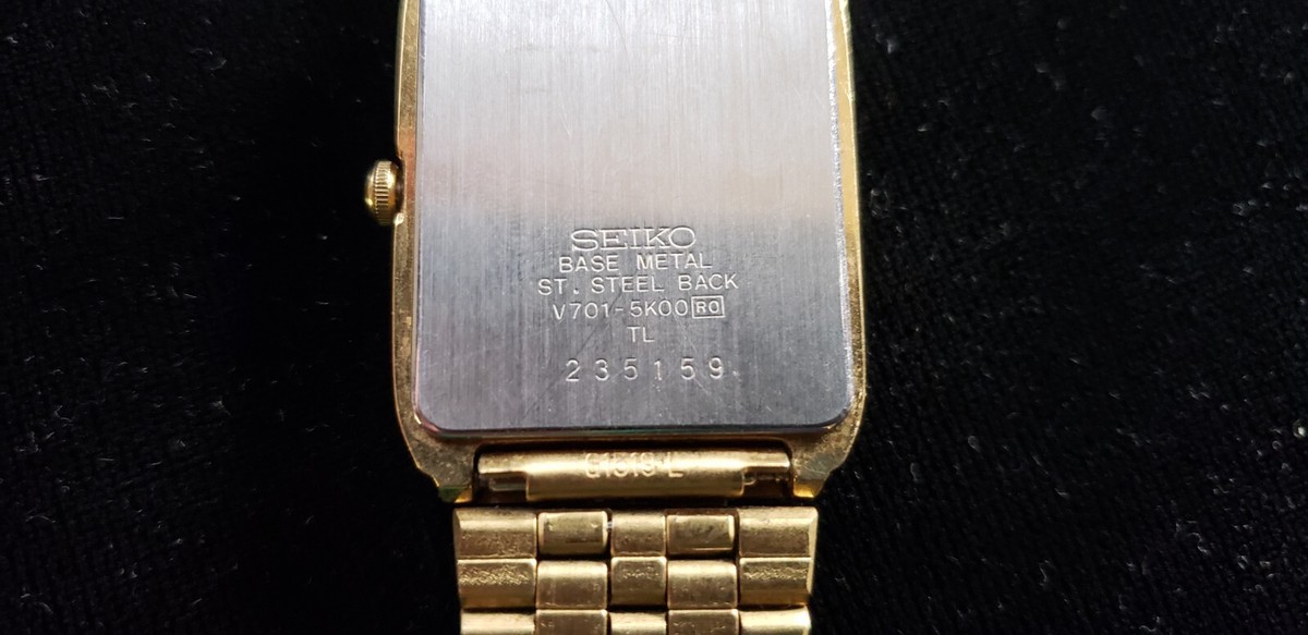 Seiko Quartz v701-5k00 wristwatch, keeps time and running | eBay