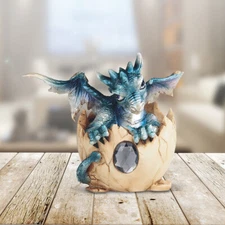 December Birthstone Dragon Baby Hatching 4"H Figurine Home Decor Unique Gift