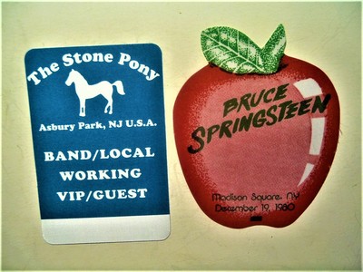 2 Bruce Springsteen Silk Stickers Access Pass Big Apple Stone Pony Asbury Pk Ebay