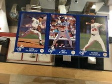Los Angeles Dodgers D.A.R.E Cards, Martinez, Hershiser and Karros UNCUT