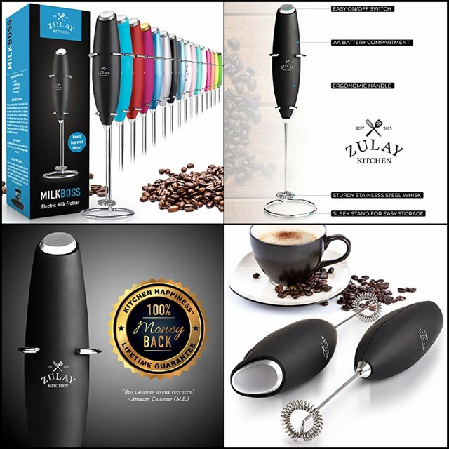 Zulay Original Electric Handheld Milk Frother eBay