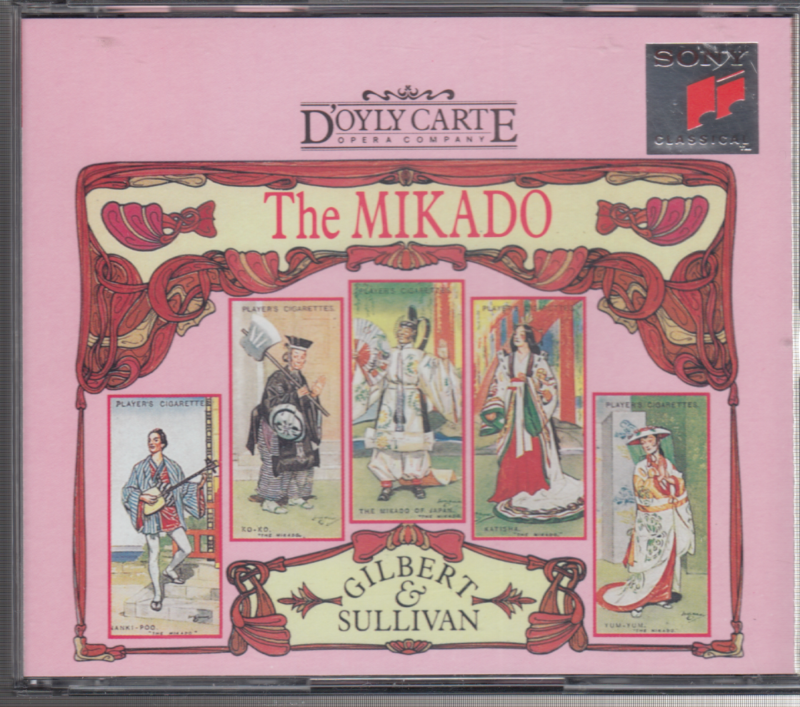 mikado cigarettes Gilbert & Sullivan: The Mikado by John Pryce-Jones/D'Oyly Carte Opera  Company cd