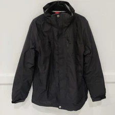 NWT Camel Crown Men's Heavyweight Hooded Winter Parka Black Size M $120 O209