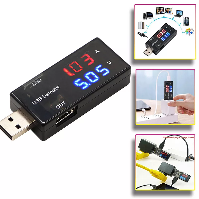 Ræv Exert Rodet LCD USB Voltmeter Ammeter Power Capacity Tester Voltage Current Detector Meter | eBay Ræv Exert Rodet LCD USB Voltmeter Ammeter Power Capacity Tester Voltage Current Detector Meter | eBay