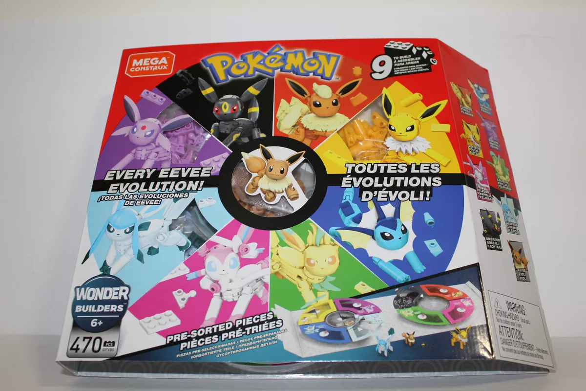 Mega Construx Pokemon Eevee Evolution Construction Set 887961770582