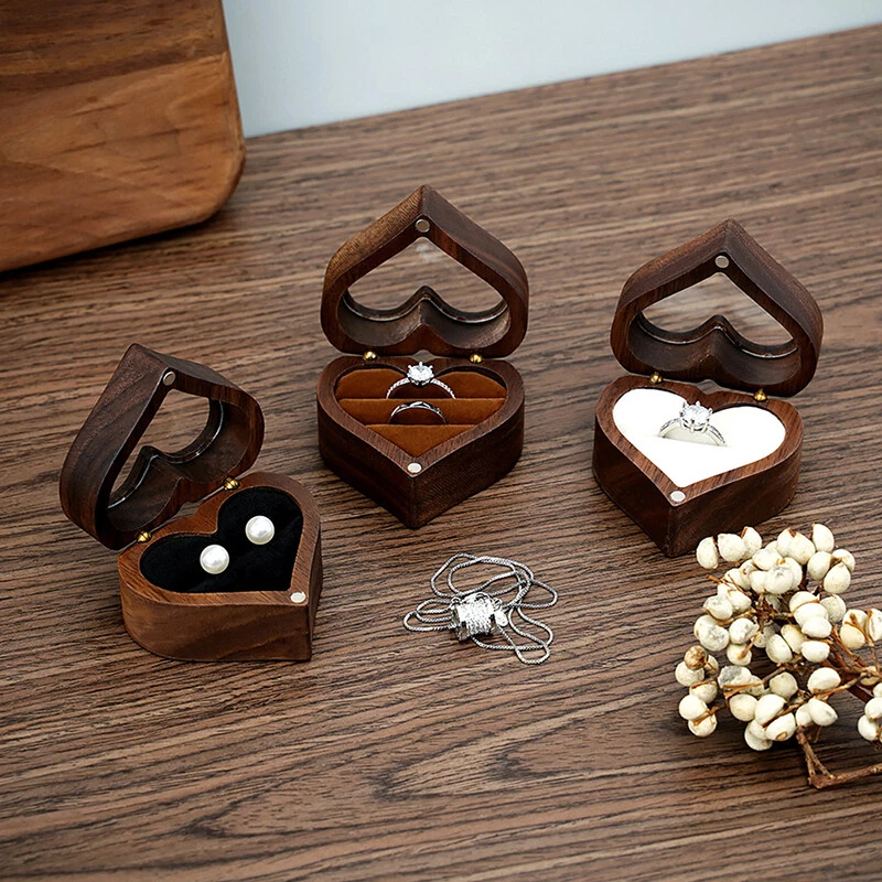 Walnut ring box outlet