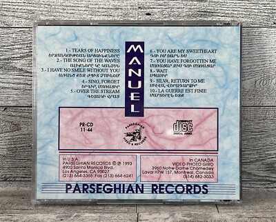 Tears Of Happiness By Manuel Manankichian (CD, 1993, Parseghian