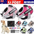 Personalized Service Dog Harness No-Pull Adjustable Pet Vest Reflective & Tag AU