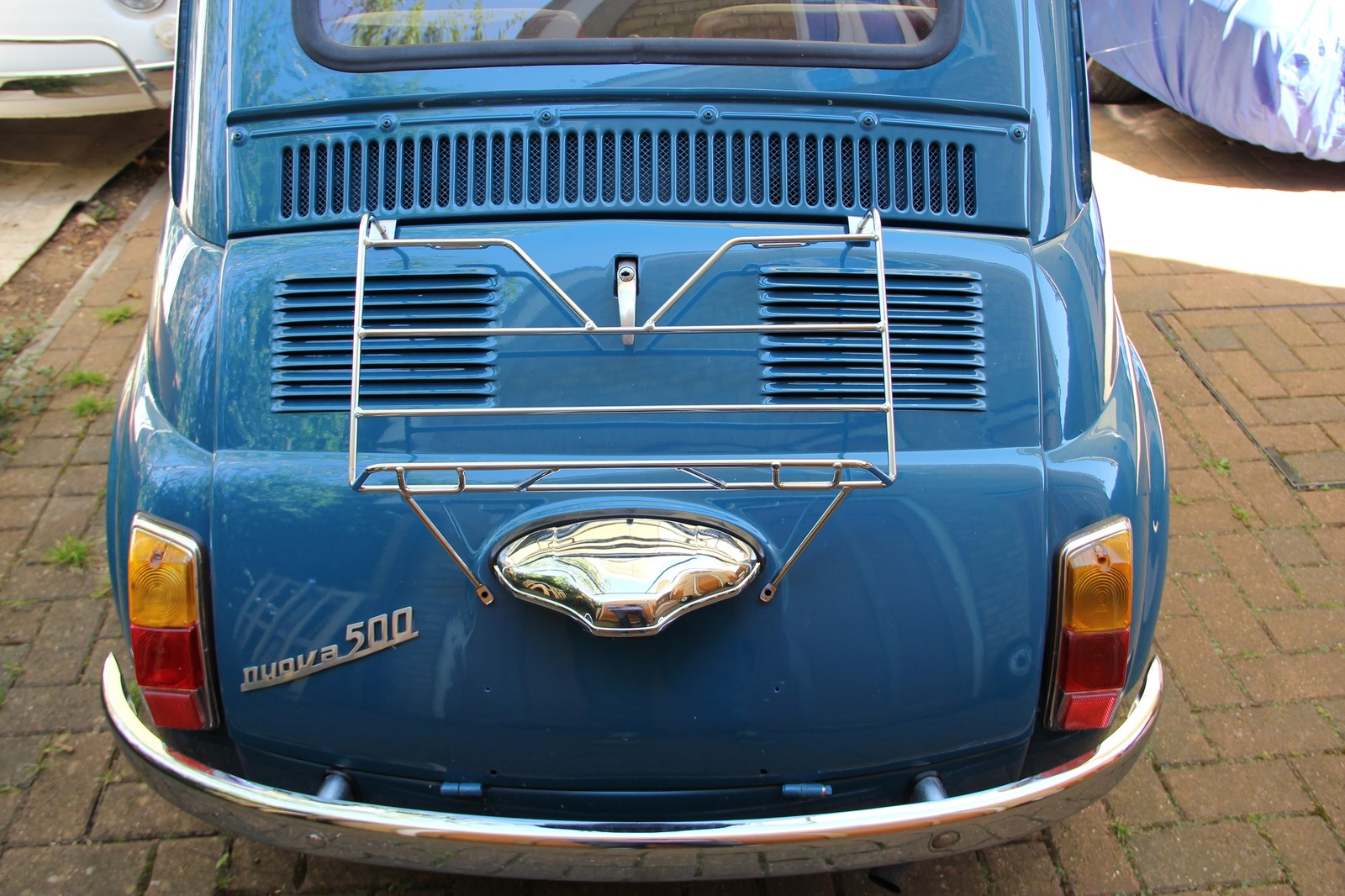 CLASSIC FIAT 500 LUGGAGE RACK FOR BASKET QUALITY POLISHED CHROME BRAND