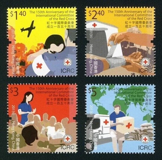 Conjunto de selos da Cruz Vermelha do Comitê Internacional da China Hong Kong 2013 HK1302 - Imagem 2 de 3