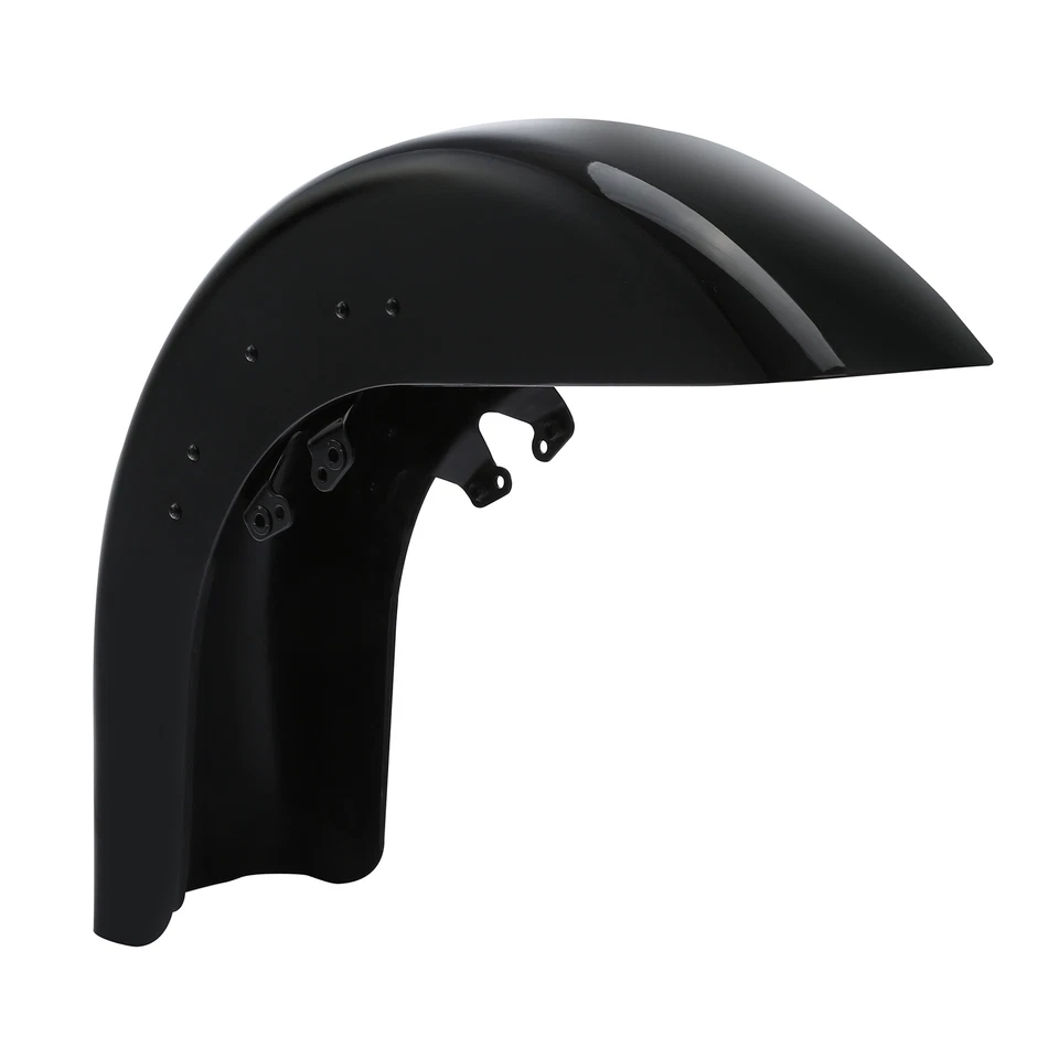 Vivid Black Front Fender Fit For Harley Touring Street Road Glide 2014-2024 2023 - Image 3 of 4