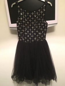 quiz black and silver dress