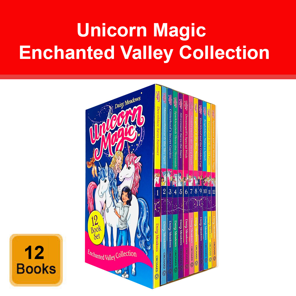 Unicorn Magic Enchanted Valley Collection 12 Books by Daisy