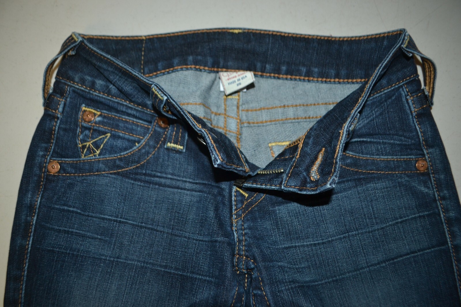 True Religion Women's Kate Crop No Pocket Flaps Blue Denim Jeans Sz 25x25 thumbnail 8