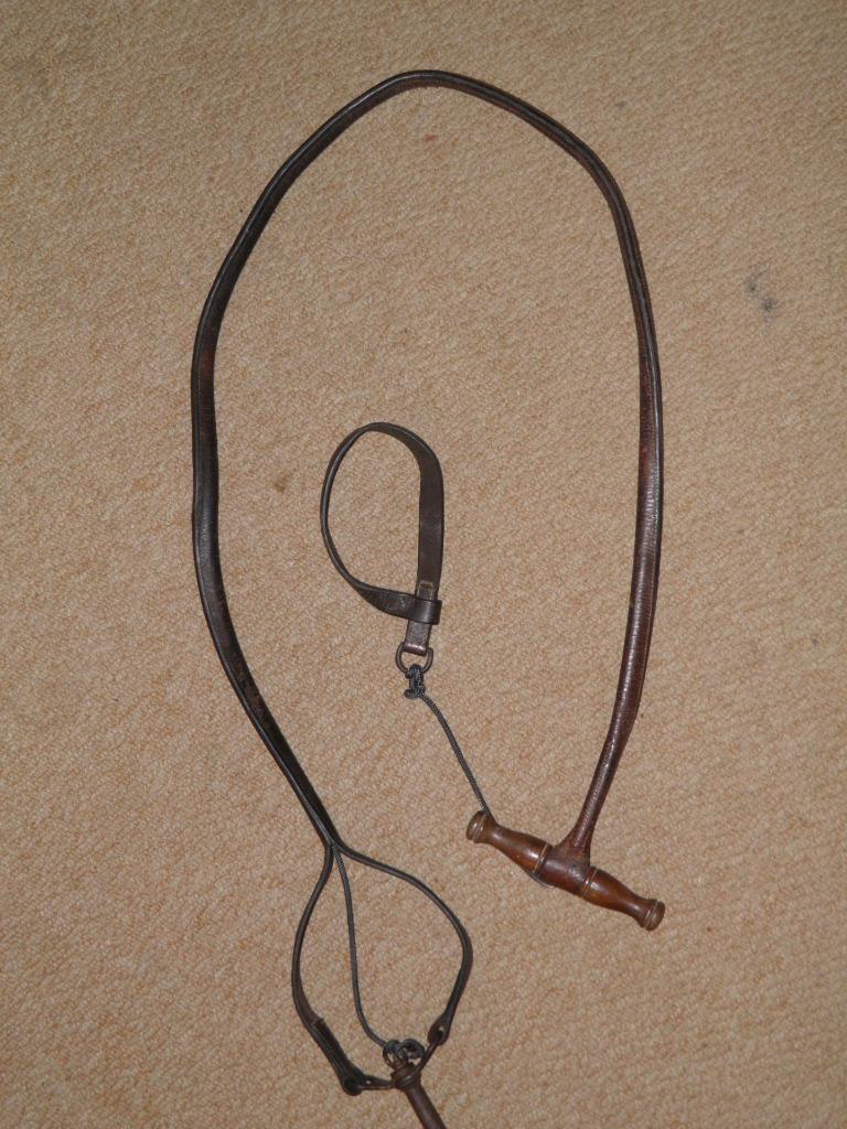 Antique Leather Double Quick Release Coursing Slip Lead Greyhound Whippet eBay