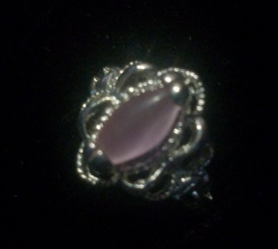new simple one piece S80 silver opal gems men and women's ring