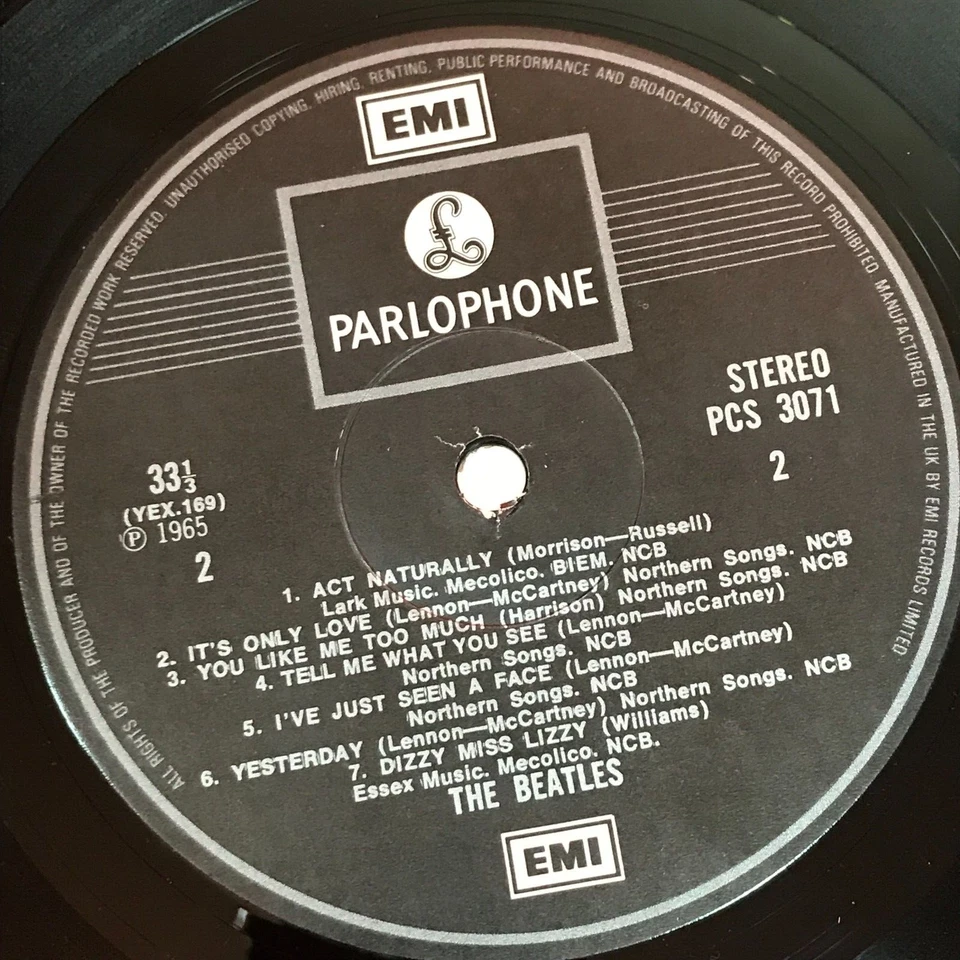 THE BEATLES Help! 1981 UK vinyl LP film soundtrack Ticket to ride D - Image 3 of 4