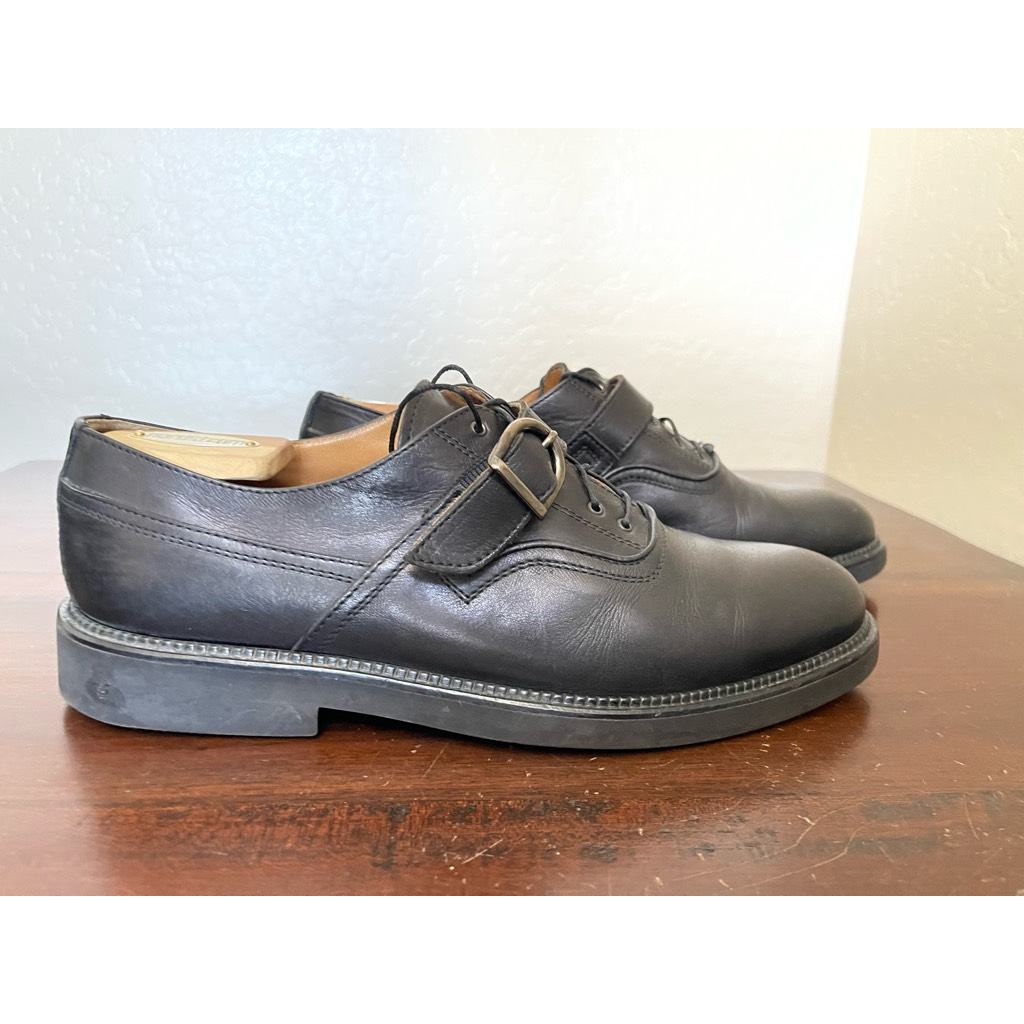 Cable & Co. Men\'s Italian Black Leather Lace Up Oxford Dress Shoes, Sz 11 Black  main image 4