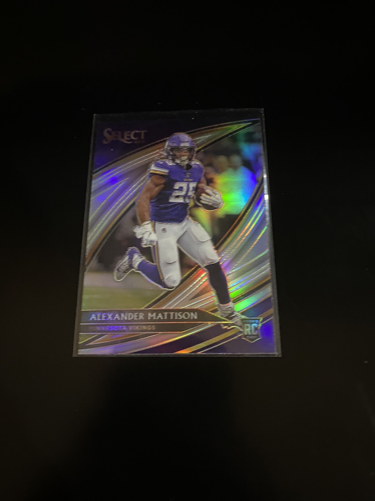 2019 Panini Select prizm Alexander mattison field level silver rc vikings mint