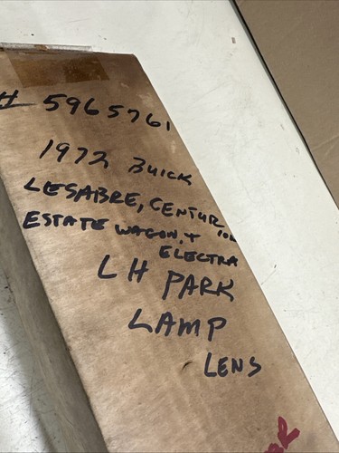 GM 5965761 LH Park Lamp Lens 1972 Buick (See Desc for Fit) NOS
