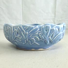 Vintage Nelson McCoy Butterfly Ivy Blue Small Console Bowl Planter 5in 1940s