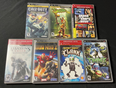 Sony PlayStation PSP GAMES (A-Z) MANUALS AND CASES ONLY- FREE