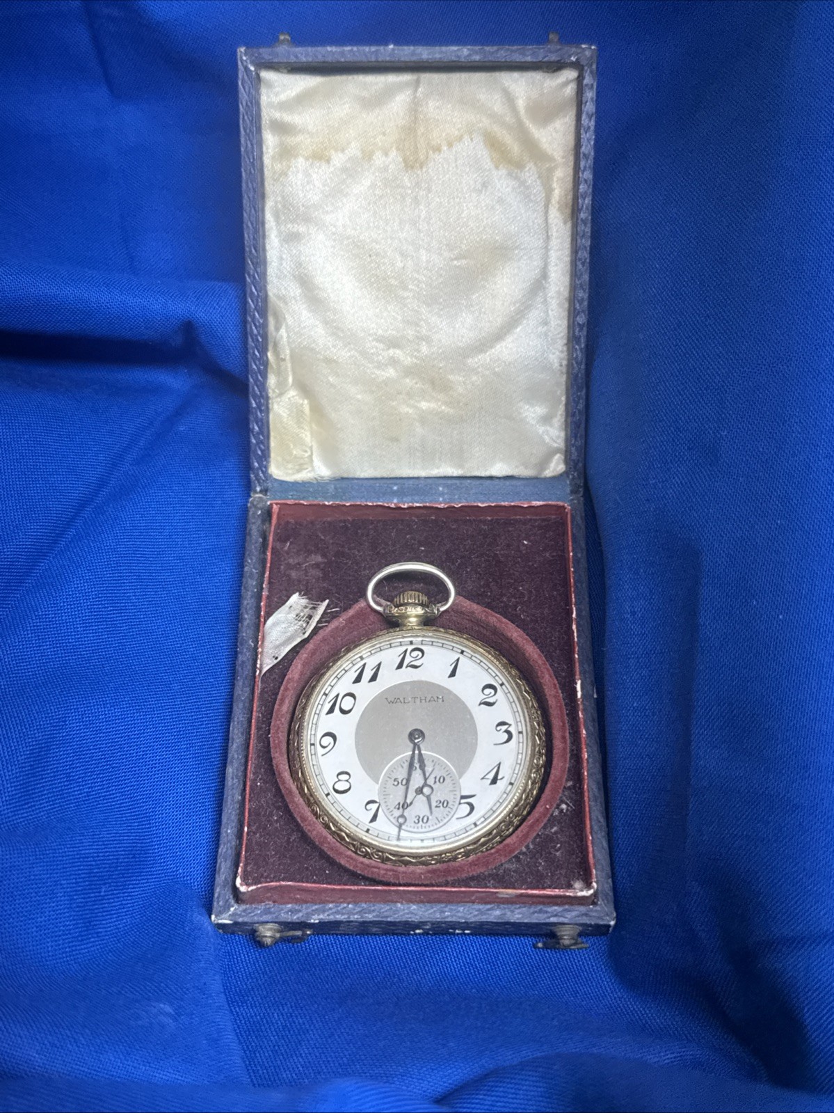 Antique 1924 Waltham "P.S. Bartlett" Model 1894 19J Pocket Watch *RUNS* *IN BOX*