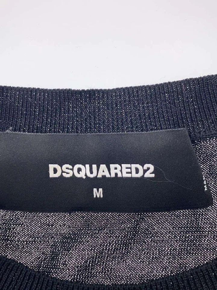 DSQUARED2 вязаный свитер (легкий) средний полиэстер черный S74HA1135 S17611 - Изображение 3 из 4
