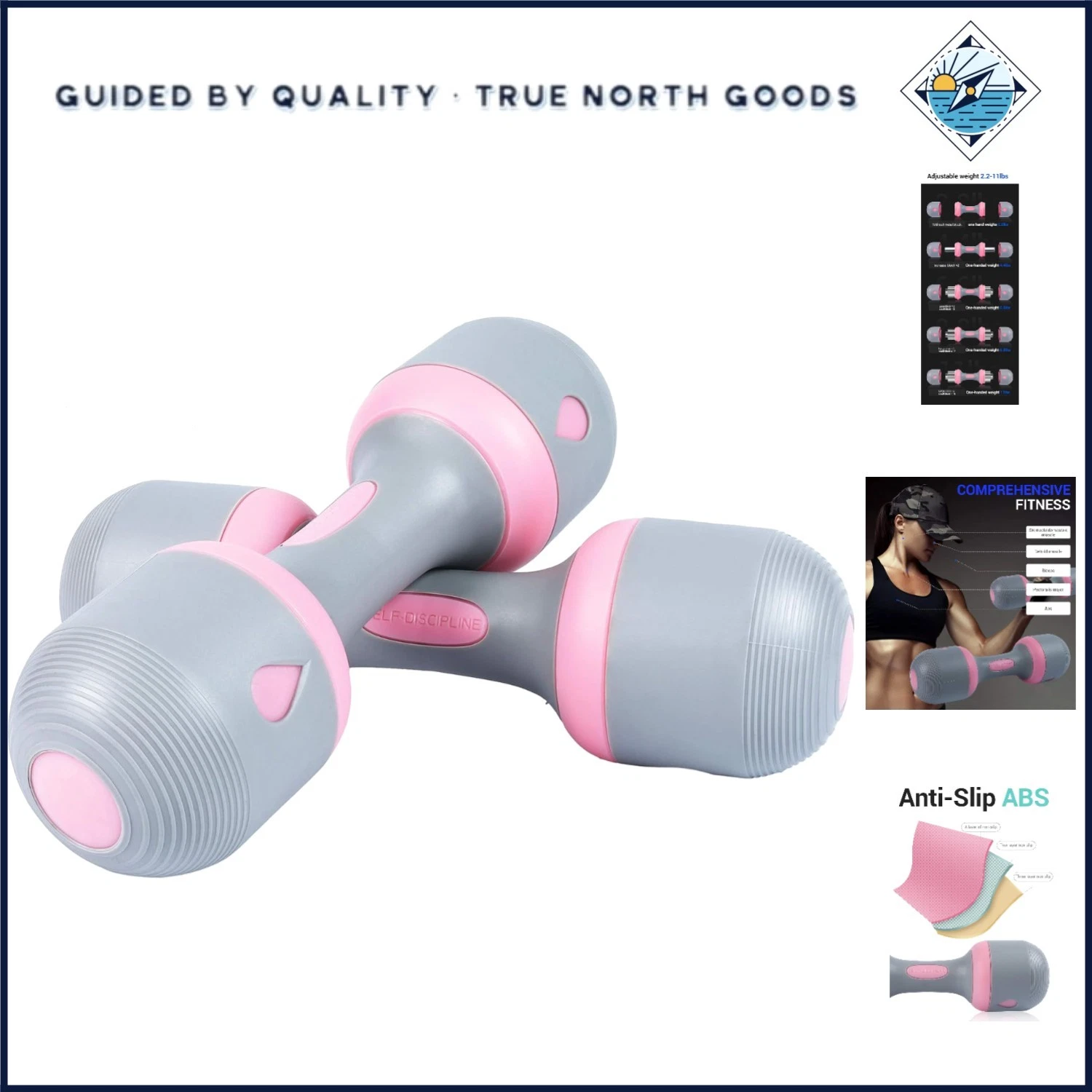 Neoprene Adjustable Dumbbell Pair for All-Purpose Fitness and Strength Training