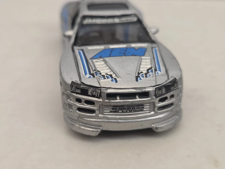 Muscle Machines Import Tuner 1/64 2000 Skyline GT-R Silver RARE Loose - Image 3 of 4