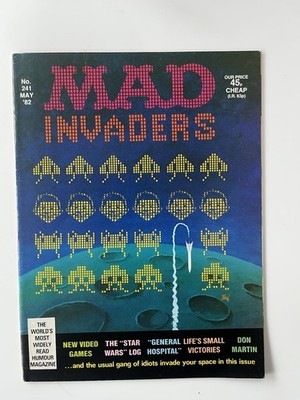 MAGAZINE - Mad Magazine UK No #241 May 1982 Invaders Star Wars Video Games