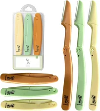 Eyebrow Razor - Premium Facial Hair Remover for Women, Smooth Dermaplaning 