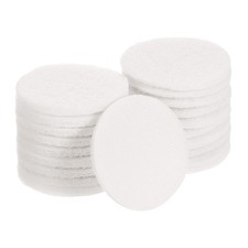 20 Pcs 3 Inch Hoop Scrubbing Pad 2000 Grits Scrubber Scouring Pads, White