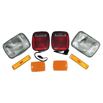 Crown Light Master Kit for 91-93 Jeep YJ Wrangler - Headlight Marker Park Tail