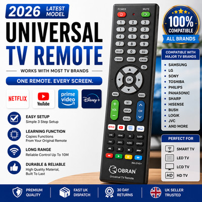 Universal TV Fernbedienung Ersatz für alle Marken Smart LED LCD HD RM-0145S