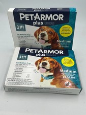  2  PetArmor Plus Flea  Tick for Dogs 23-44 lbs 6 Total Vials Free Shipping