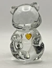 Fenton Birthstone Bears November Topaz Glass Bear Figurine