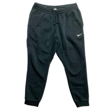Vintage Nike Jogger Mens Large Black Sweatpants Blue Tag Swoosh